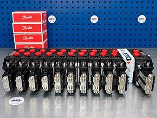 Покраска 11 секционного распределителя Danfoss PVG32