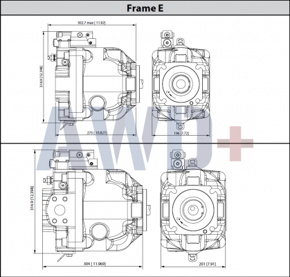 ERL147 Аксиально-поршневой насос Danfoss ER-L-147