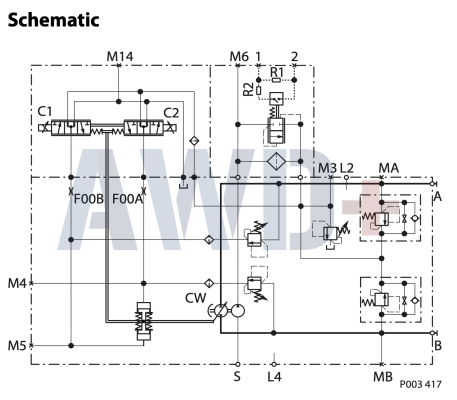 H1P165L Аксиально-поршневой насос Danfoss серии H1-P-165-L