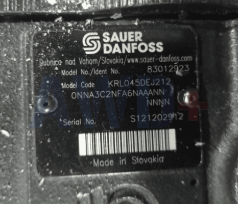 83012923 / KRL045DEJ2120NNA3C2NFA6NAAANNNNNN Аксиально-поршневой насос Danfoss KR045