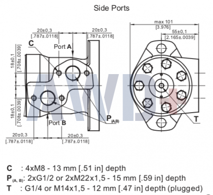 Гидромотор M+S MP 200 C
