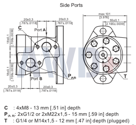 Гидромотор M+S MP 125 C