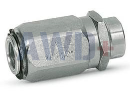 VRU-G1/4_VRF01C - Дроссель одностороннего действия трубного монтажа, G1/4", 12 л/мин, 320 бар