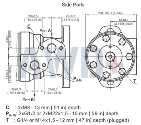 Гидромотор M+S MR 200 C