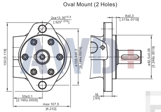 Гидромотор M+S MR 125 C