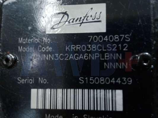 7004087S / KR-R-038C-LS-21-2O-NN-N-3-C2AG-A6N-PLB-NNN-NNN Аксиально-поршневой насос Danfoss KRR038