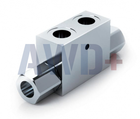 VBPDE L-G3/8_VRDE-02-F - Гидрозамок трубного монтажа, G3/8", 50 л/мин., 350бар, 1:4, давление открытия 3,5 Бар