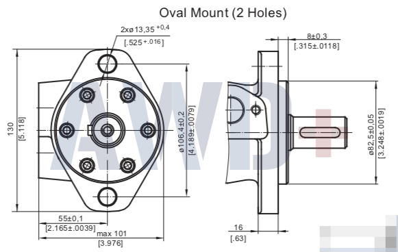 Гидромотор M+S MP 125 C
